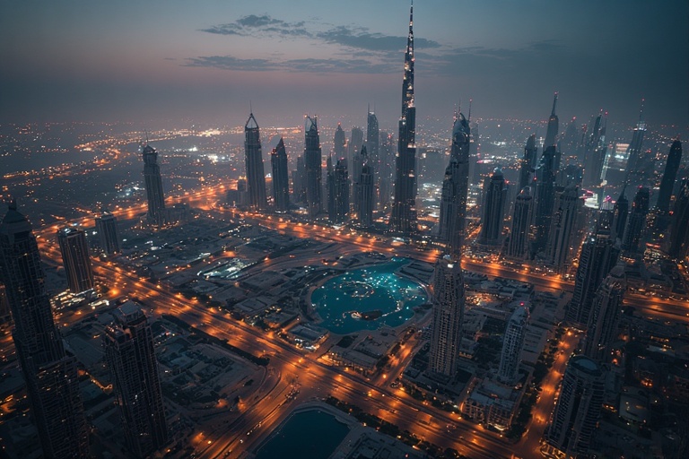 Dubai City Tour – Skyline view from Burj Khalifa